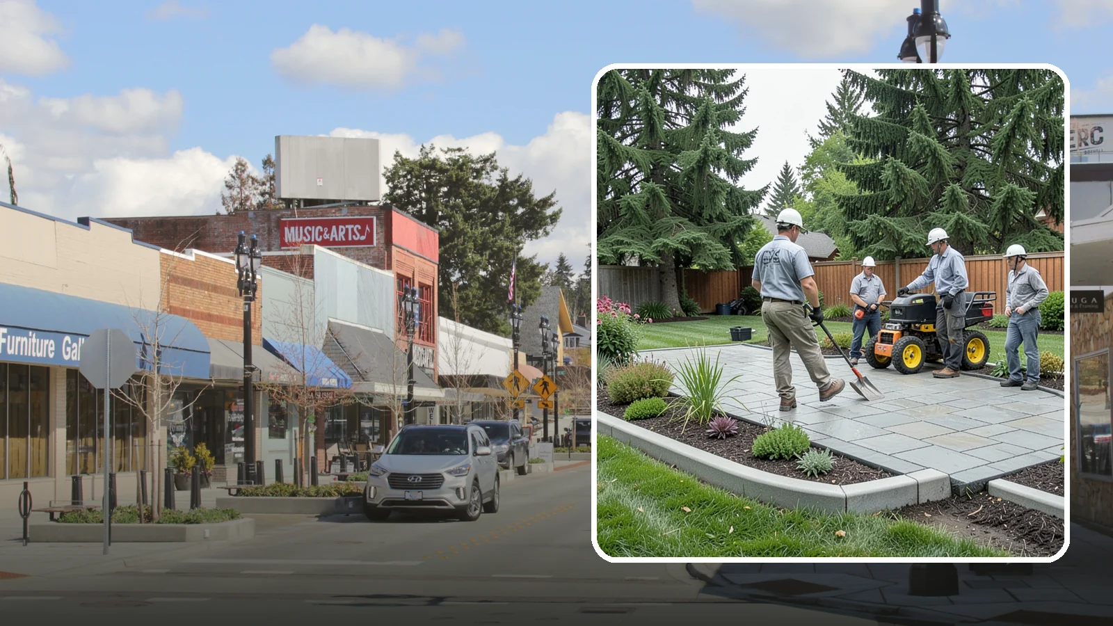 Landscape Curbing in Bothell, King County, WA - Continuous decorative concrete curbing that defines beds and borders with a clean, permanent edge.