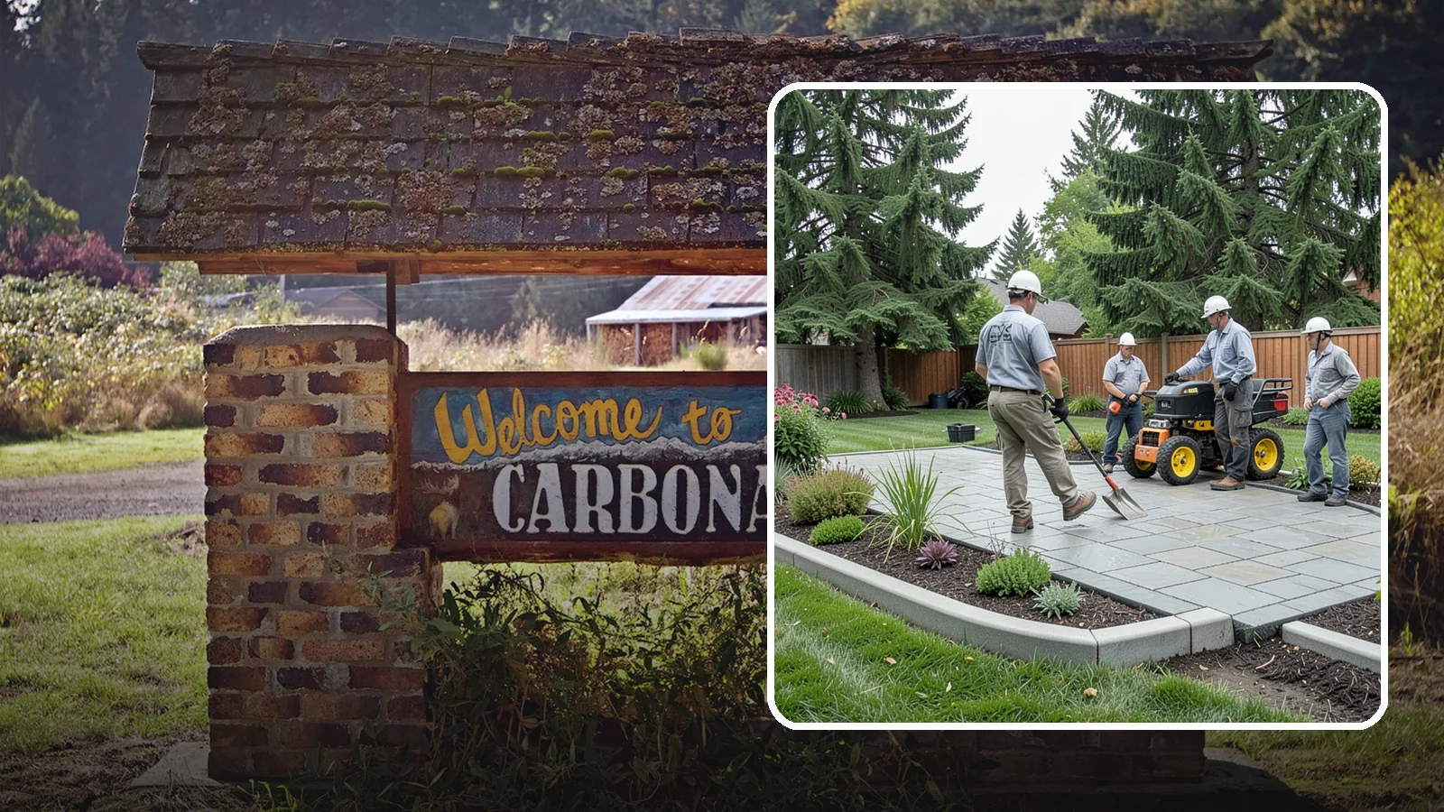 Landscape Curbing in Carbonado, Pierce County, WA - Continuous decorative concrete curbing that defines beds and borders with a clean, permanent edge.
