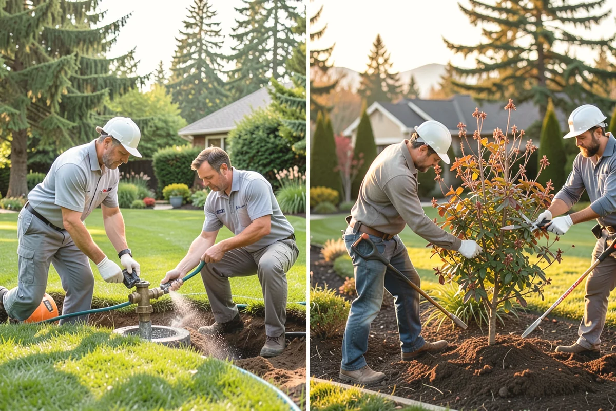 Landscape Curbing in Carbonado, Pierce County, WA - Lay out the curb path and profile