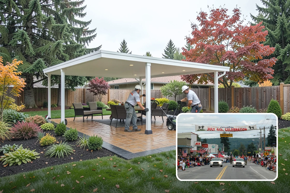 Landscape Curbing in Carnation, King County, WA - Clean, continuous, permanent edge