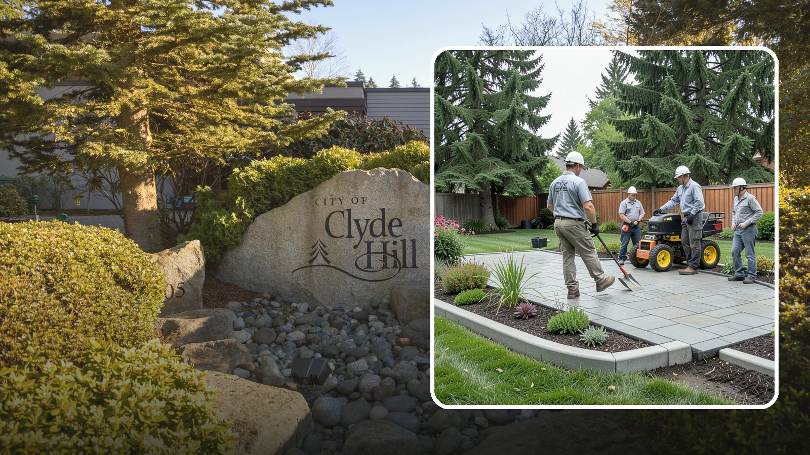 Landscape Curbing in Clyde Hill, King County, WA - Continuous decorative concrete curbing that defines beds and borders with a clean, permanent edge.