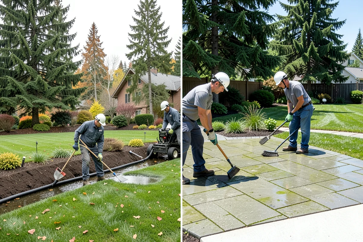 Landscape Curbing in Clyde Hill, King County, WA - Lay out the curb path and profile