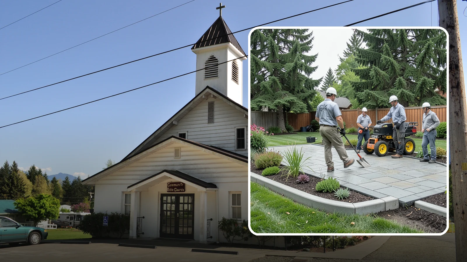 Landscape Curbing in Concrete, Skagit County, WA - Continuous decorative concrete curbing that defines beds and borders with a clean, permanent edge.