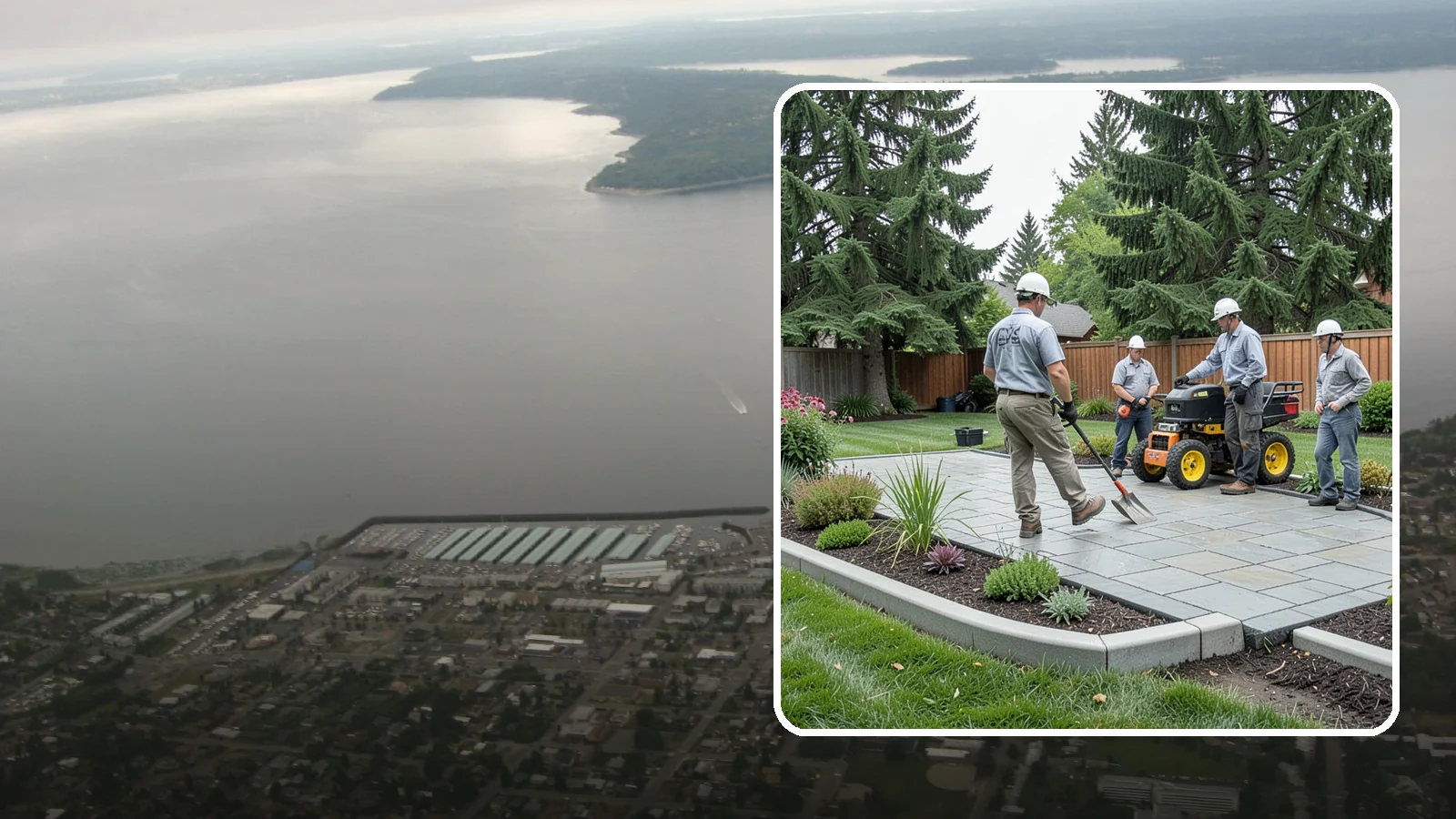 Landscape Curbing in Des Moines, King County, WA - Continuous decorative concrete curbing that defines beds and borders with a clean, permanent edge.
