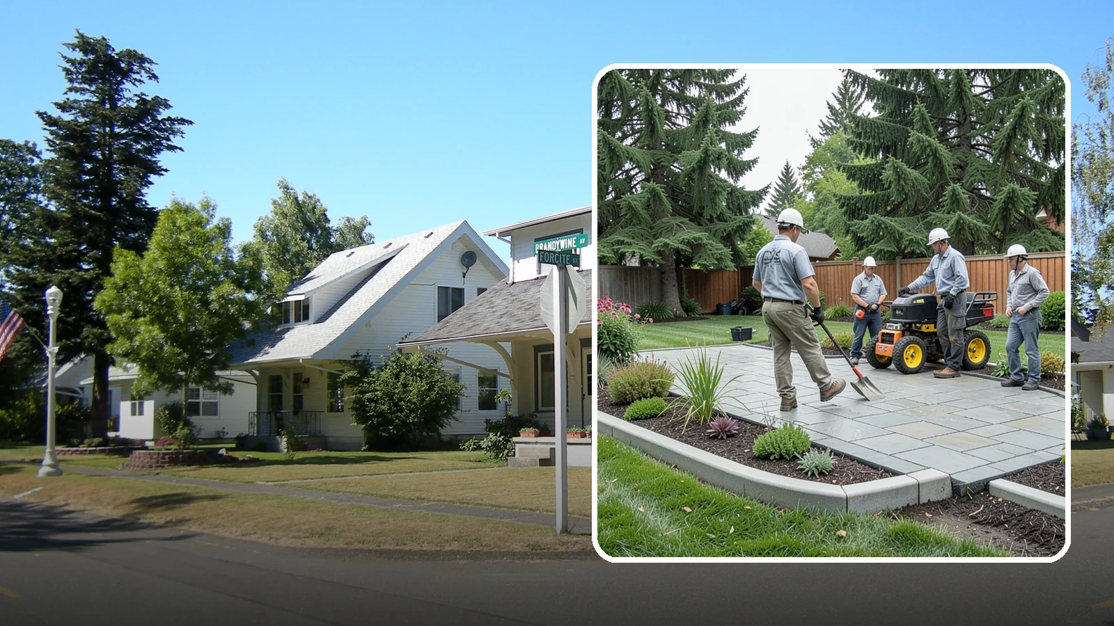 Landscape Curbing in DuPont, Pierce County, WA - Continuous decorative concrete curbing that defines beds and borders with a clean, permanent edge.