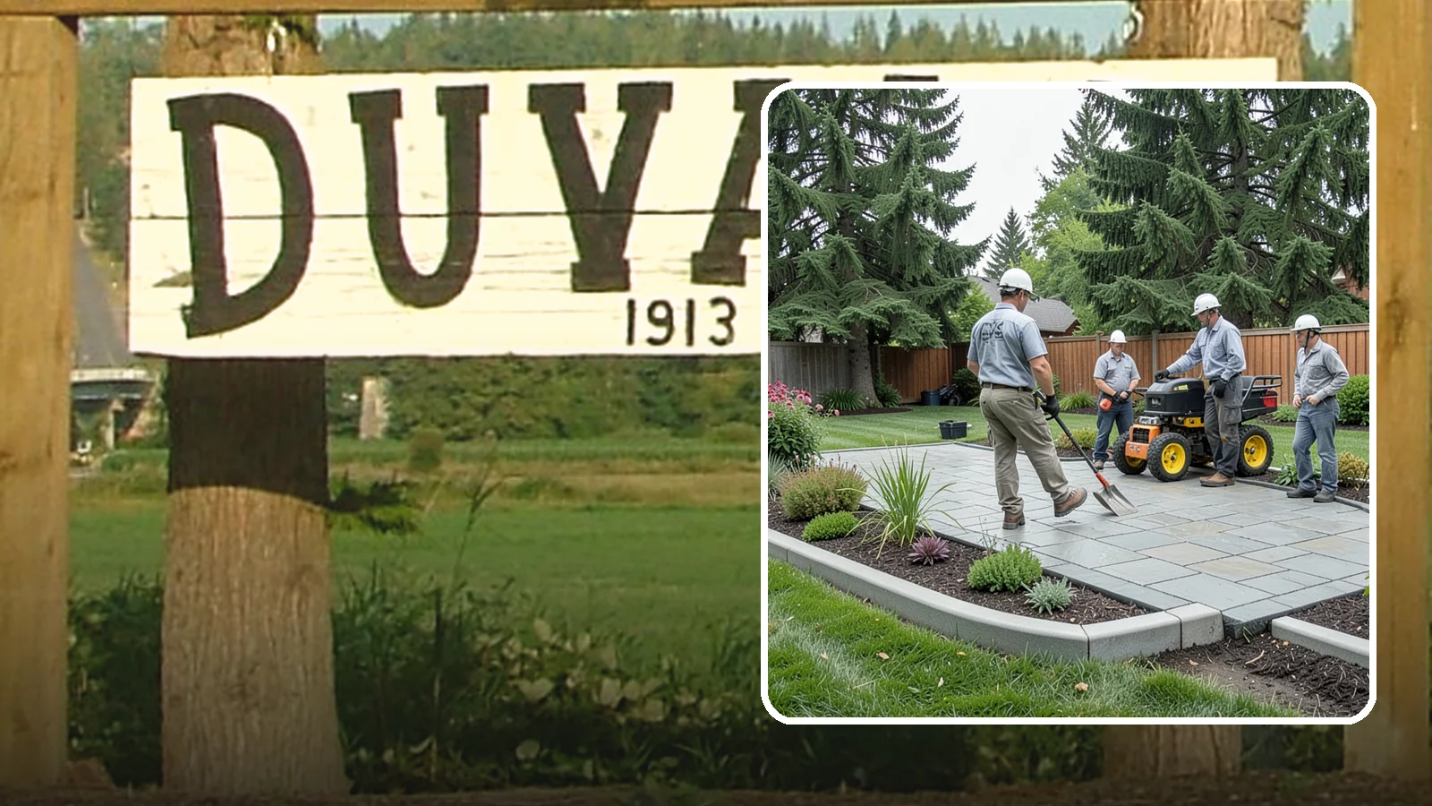 Landscape Curbing in Duvall, King County, WA - Continuous decorative concrete curbing that defines beds and borders with a clean, permanent edge.