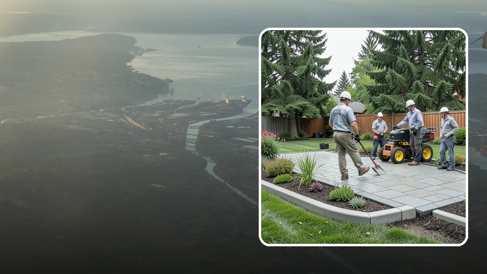 Landscape Curbing in Fife, Pierce County, WA - Continuous decorative concrete curbing that defines beds and borders with a clean, permanent edge.