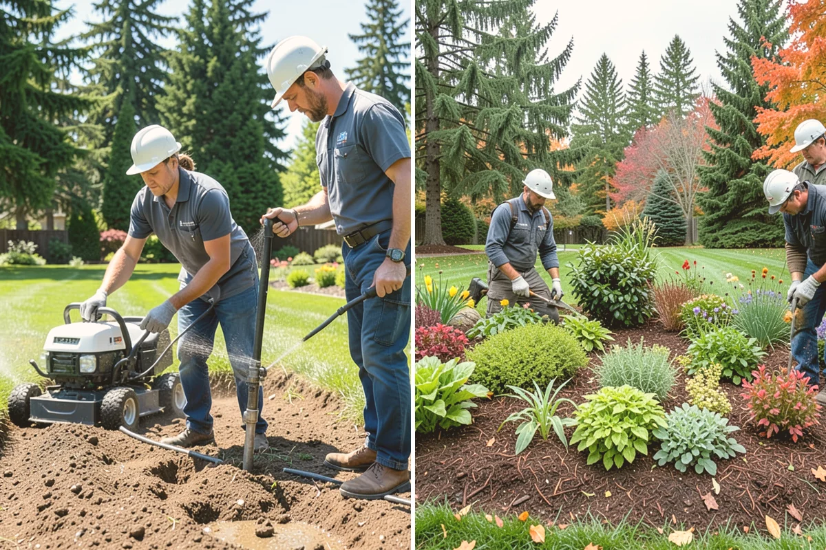 Landscape Curbing in Fife, Pierce County, WA - Lay out the curb path and profile