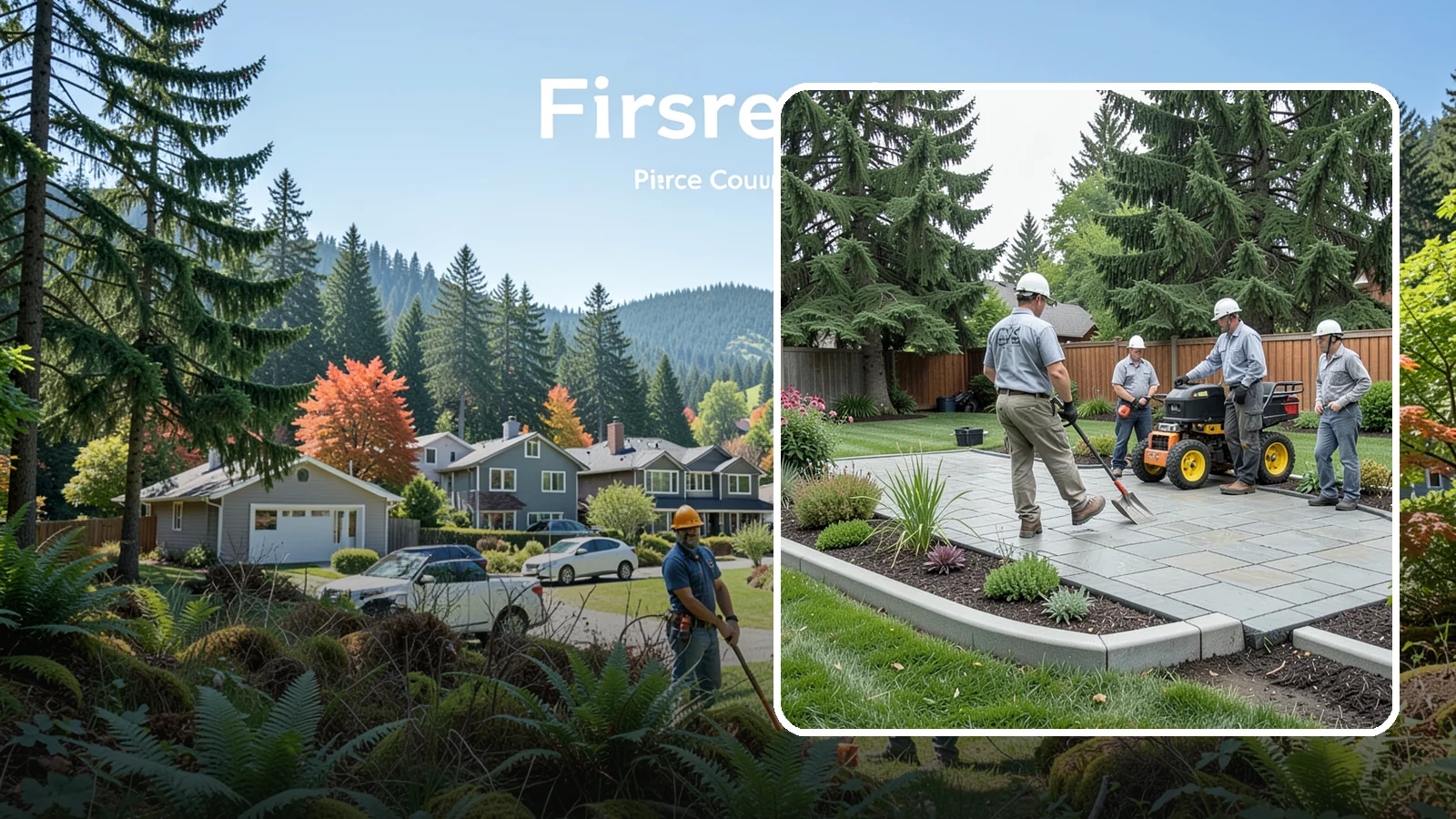 Landscape Curbing in Fircrest, Pierce County, WA - Continuous decorative concrete curbing that defines beds and borders with a clean, permanent edge.