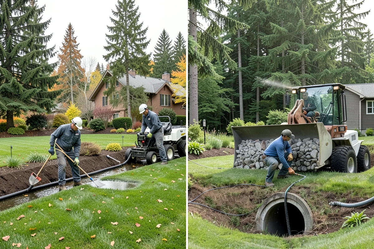 Landscape Curbing in Fircrest, Pierce County, WA - Lay out the curb path and profile