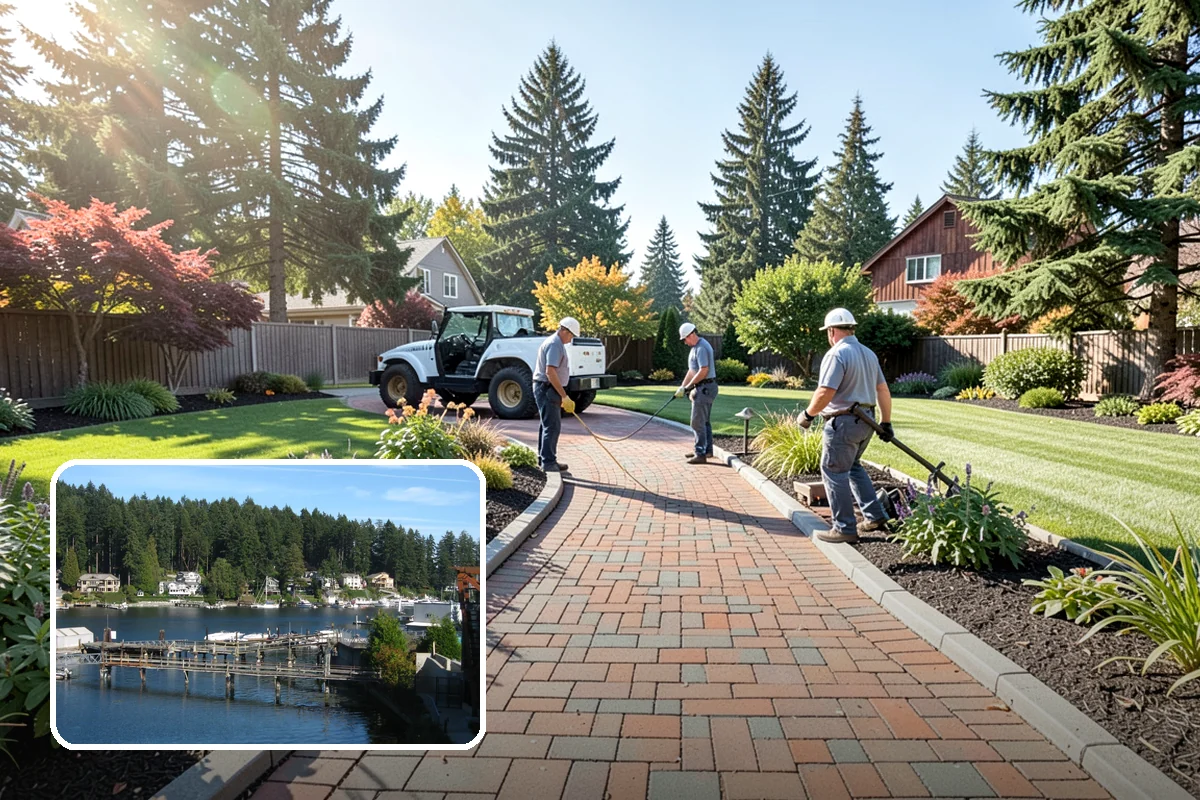 Landscape Curbing in Gig Harbor, Pierce County, WA - Clean, continuous, permanent edge