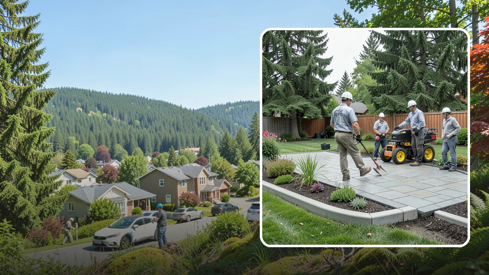 Landscape Curbing in Index, Snohomish County, WA - Continuous decorative concrete curbing that defines beds and borders with a clean, permanent edge.