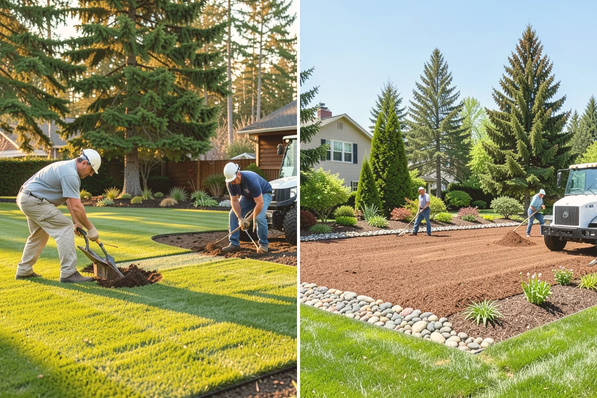 Landscape Curbing in Index, Snohomish County, WA - Lay out the curb path and profile