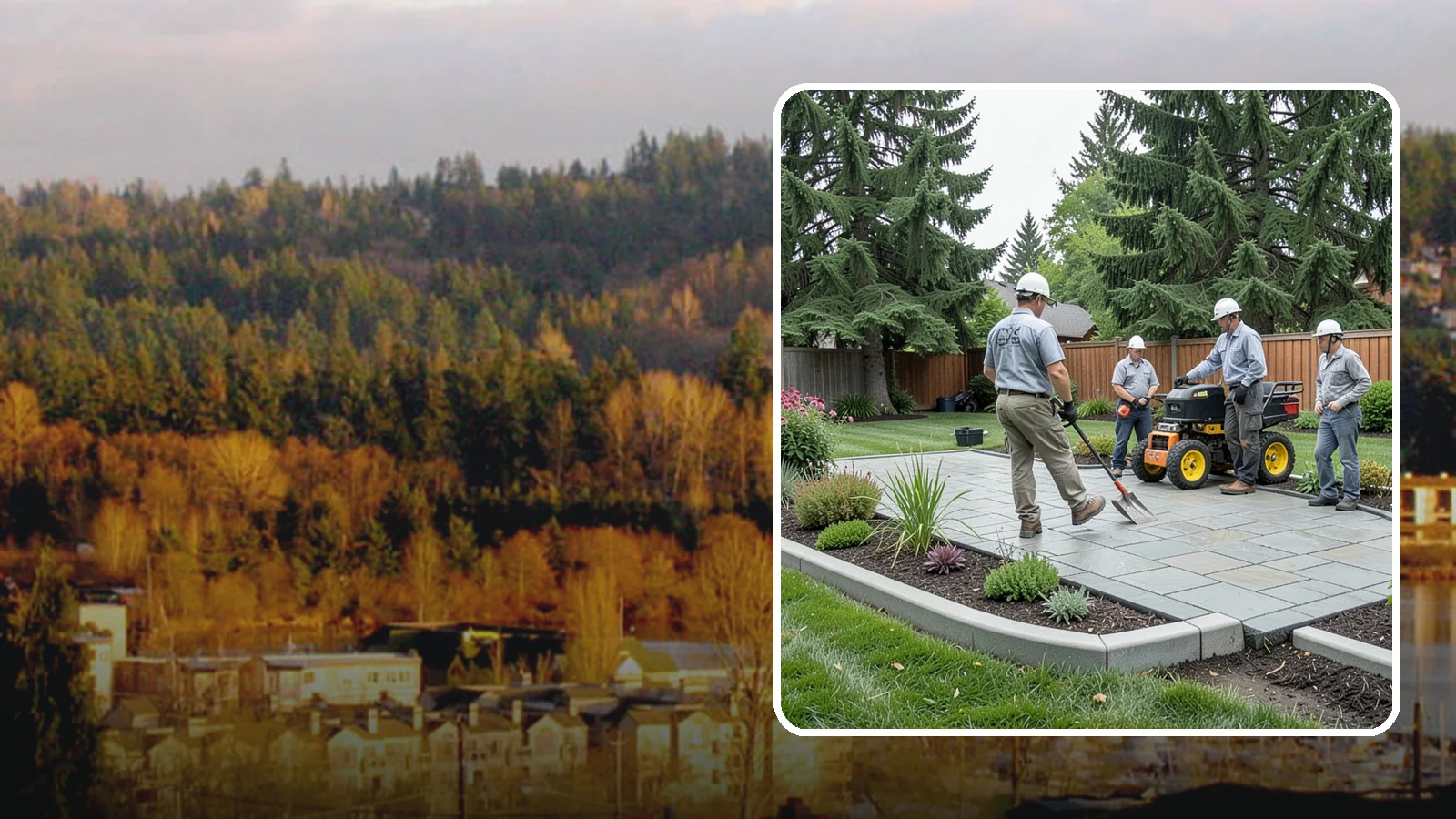 Landscape Curbing in Kenmore, King County, WA - Continuous decorative concrete curbing that defines beds and borders with a clean, permanent edge.