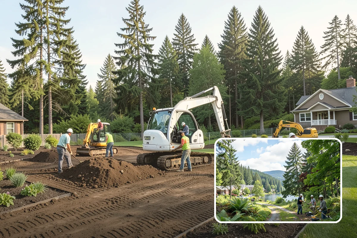Landscape Curbing in Lake Forest Park, King County, WA - Clean, continuous, permanent edge