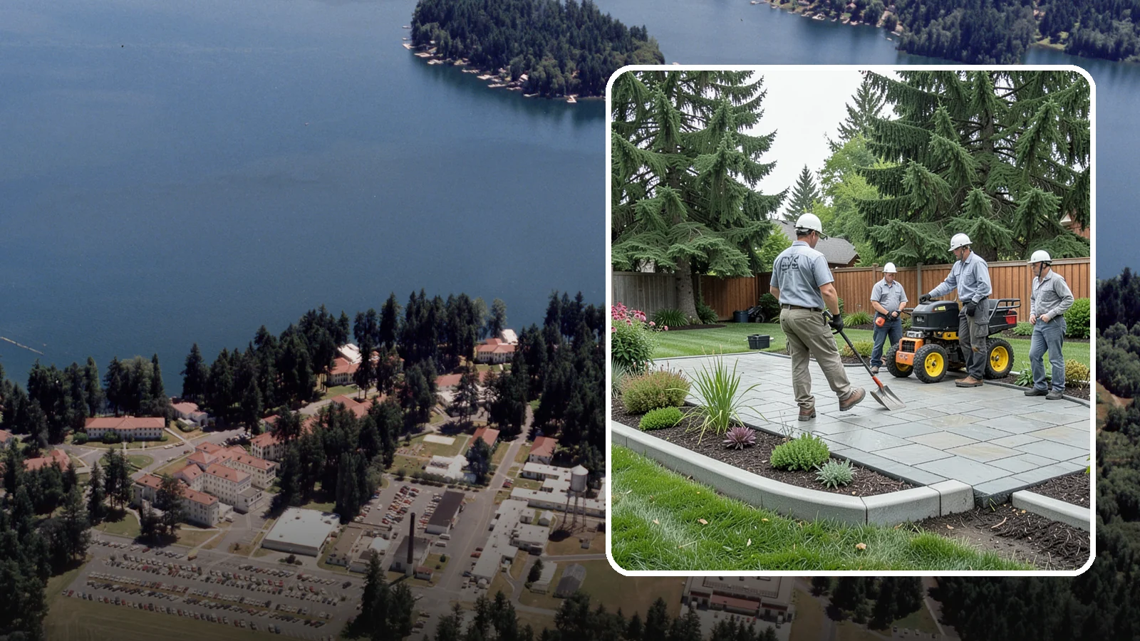 Landscape Curbing in Lakewood, Pierce County, WA - Continuous decorative concrete curbing that defines beds and borders with a clean, permanent edge.