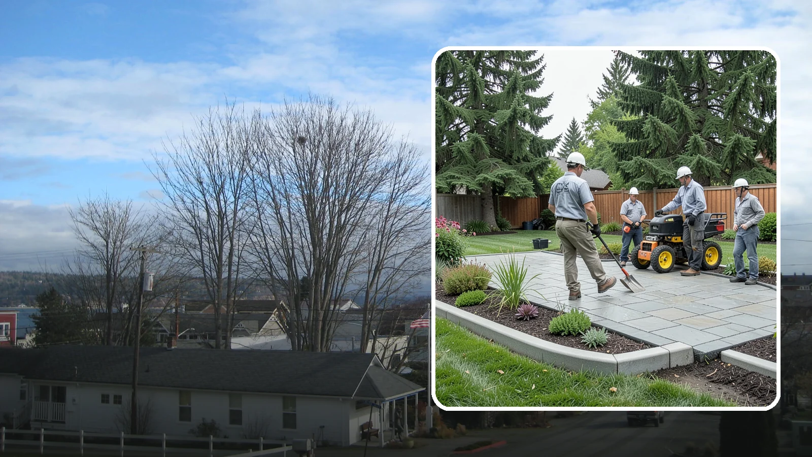 Landscape Curbing in Langley, Island County, WA - Continuous decorative concrete curbing that defines beds and borders with a clean, permanent edge.