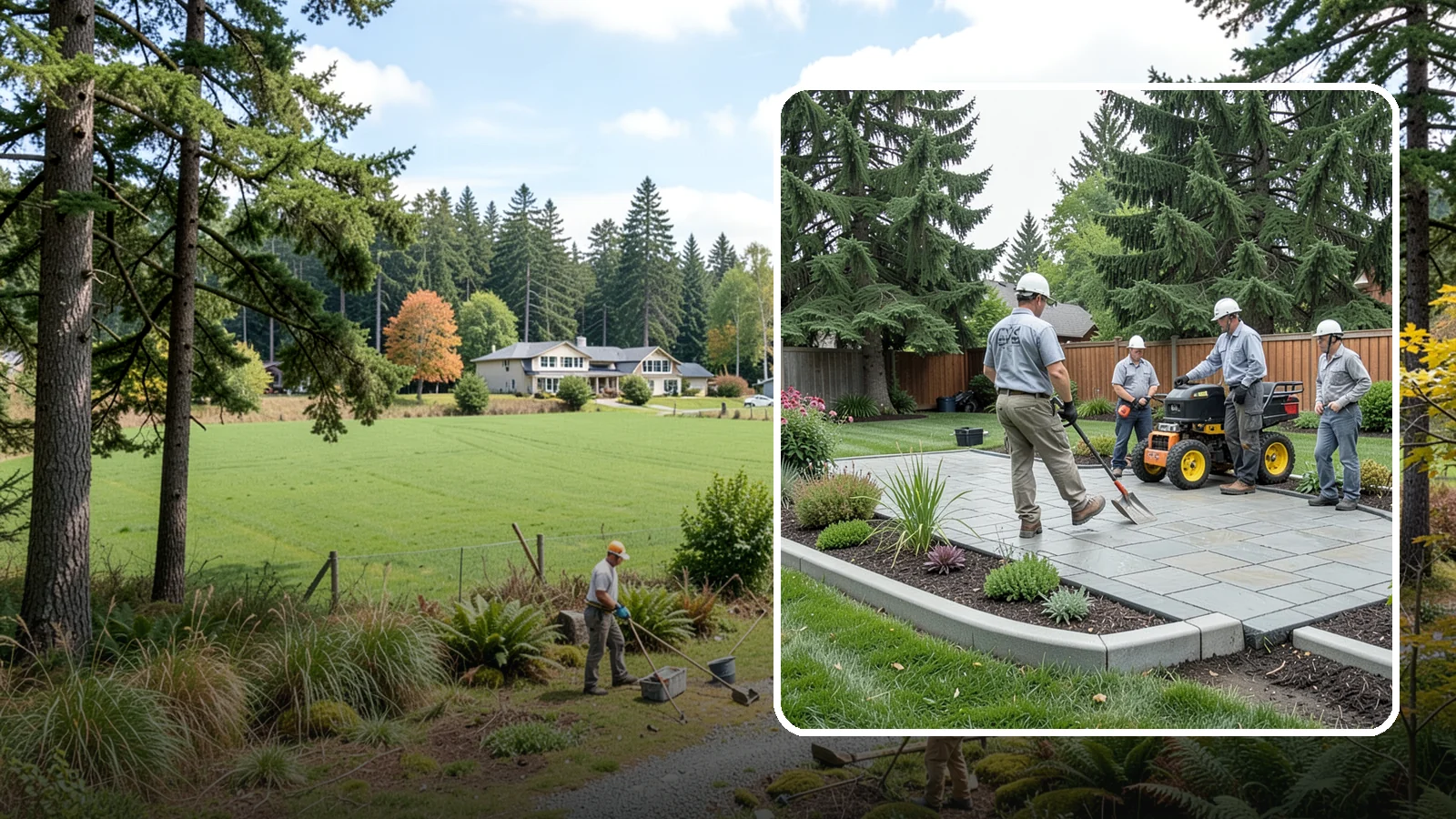 Landscape Curbing in Lyman, Skagit County, WA - Continuous decorative concrete curbing that defines beds and borders with a clean, permanent edge.