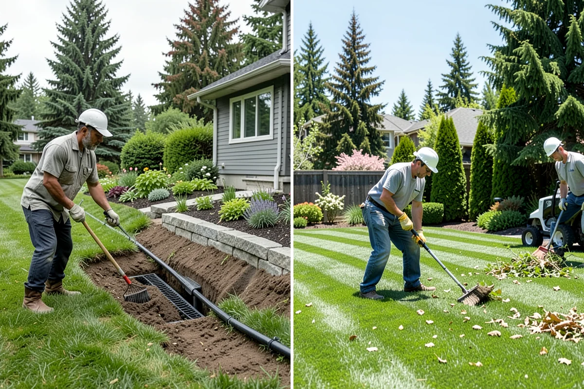 Landscape Curbing in Lyman, Skagit County, WA - Lay out the curb path and profile