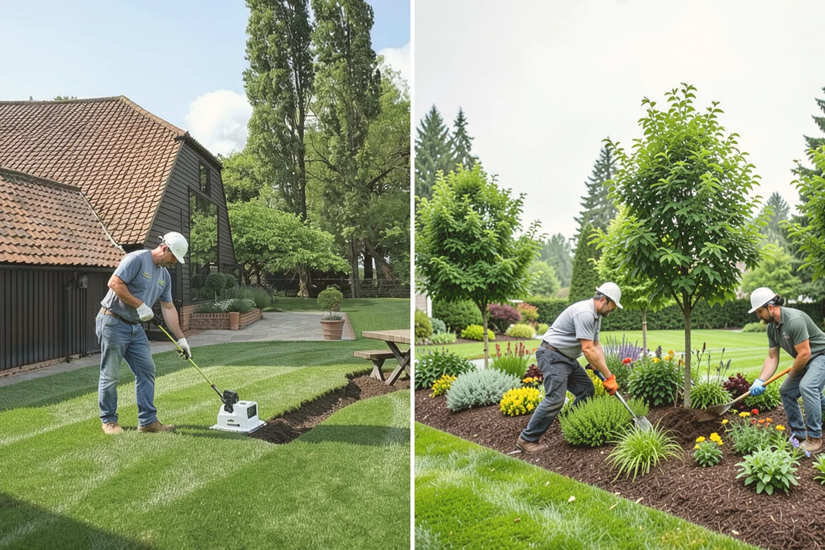 Landscape Curbing in Lynnwood, Snohomish County, WA - Lay out the curb path and profile