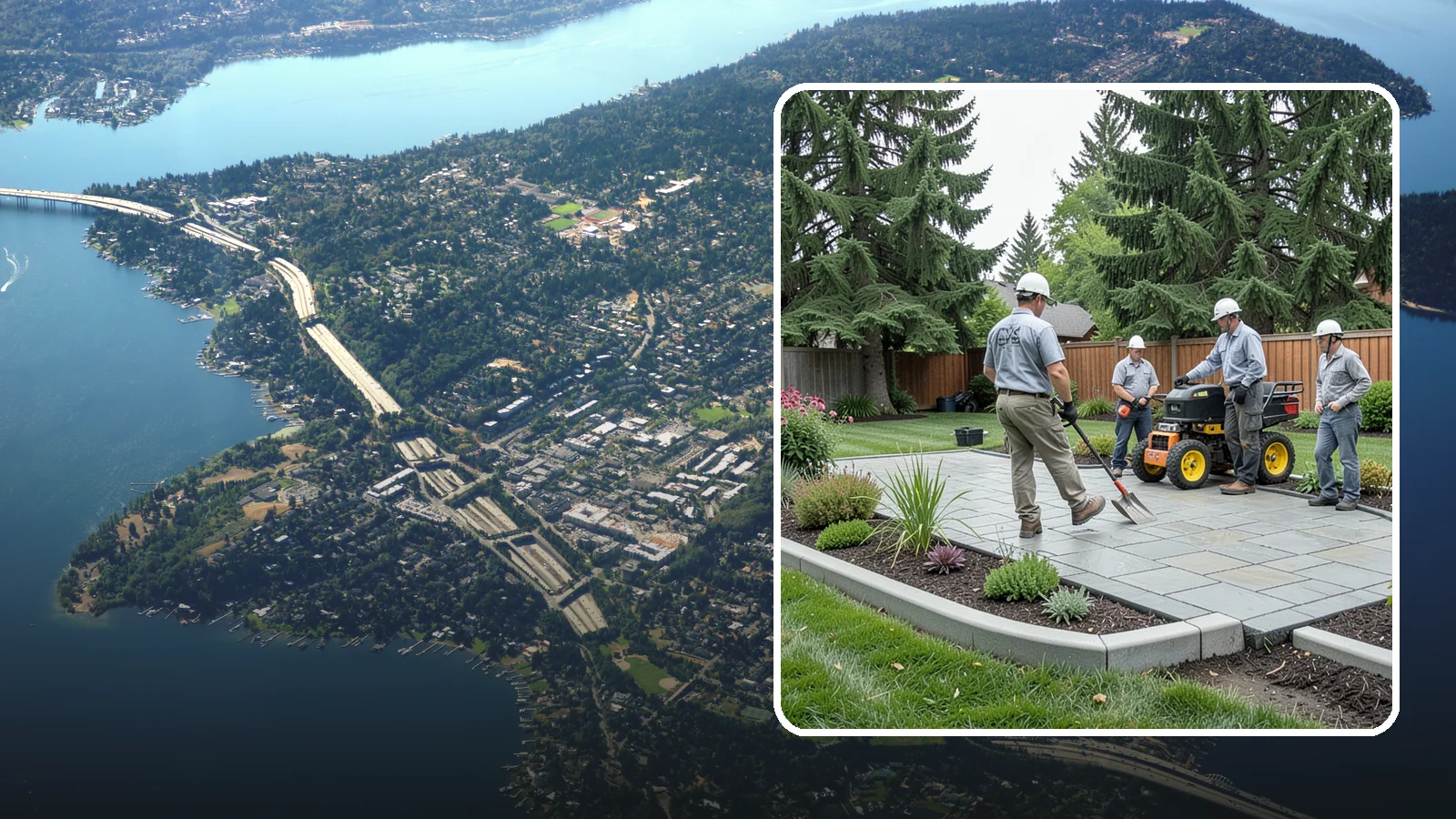 Landscape Curbing in Mercer Island, King County, WA - Continuous decorative concrete curbing that defines beds and borders with a clean, permanent edge.