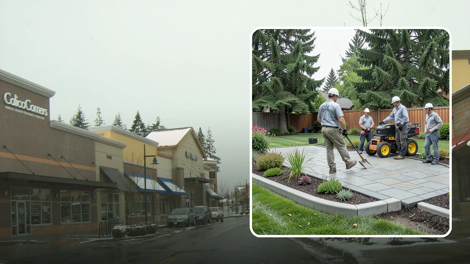 Landscape Curbing in Mill Creek, Snohomish County, WA - Continuous decorative concrete curbing that defines beds and borders with a clean, permanent edge.