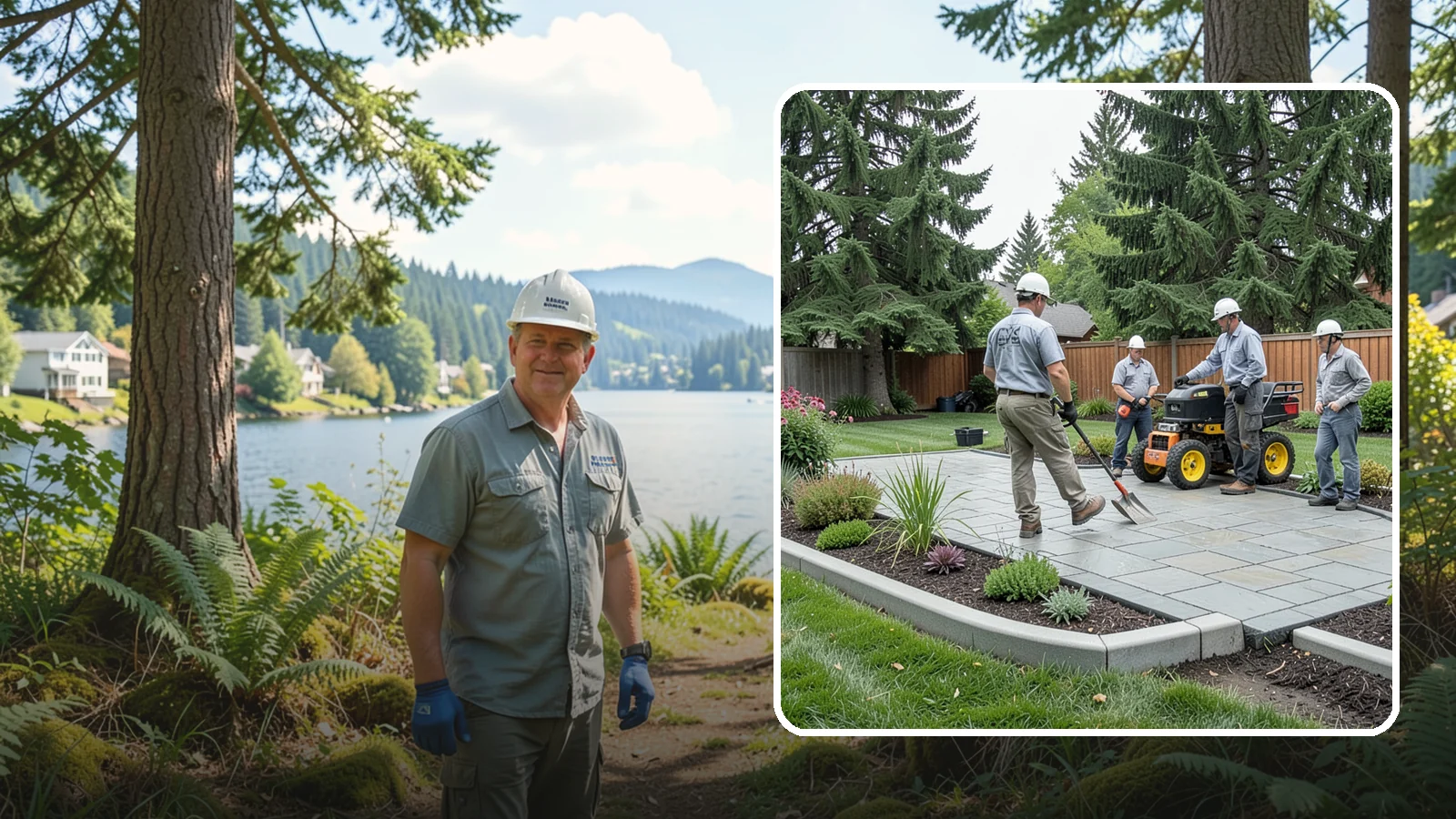 Landscape Curbing in Milton, King County, WA - Continuous decorative concrete curbing that defines beds and borders with a clean, permanent edge.