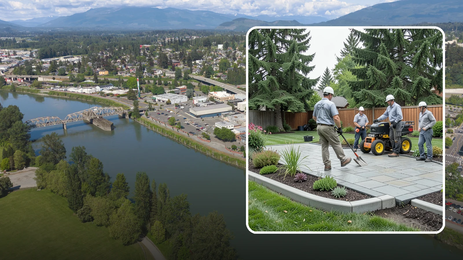 Landscape Curbing in Mount Vernon, Skagit County, WA - Continuous decorative concrete curbing that defines beds and borders with a clean, permanent edge.