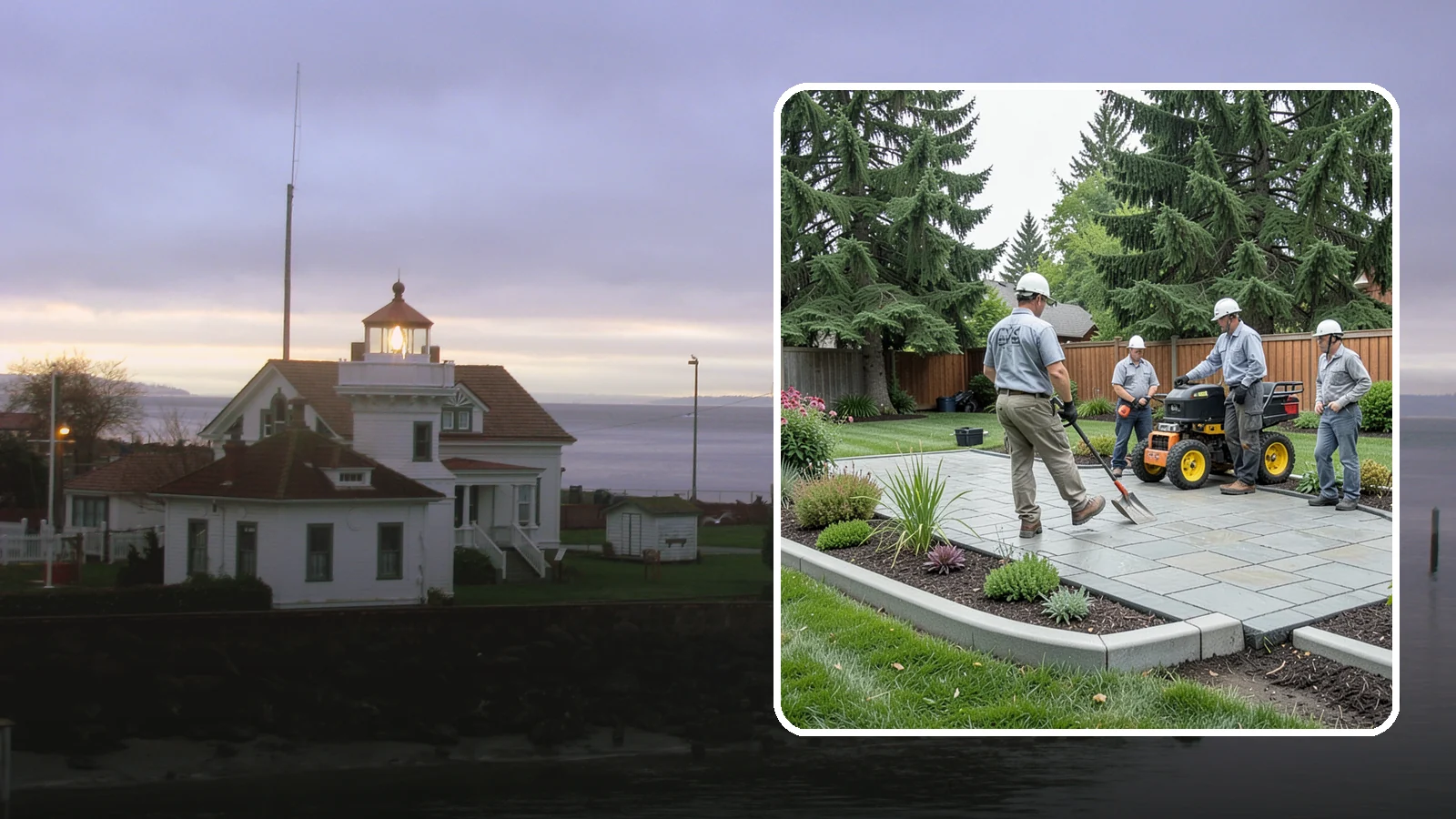 Landscape Curbing in Mukilteo, Snohomish County, WA - Continuous decorative concrete curbing that defines beds and borders with a clean, permanent edge.