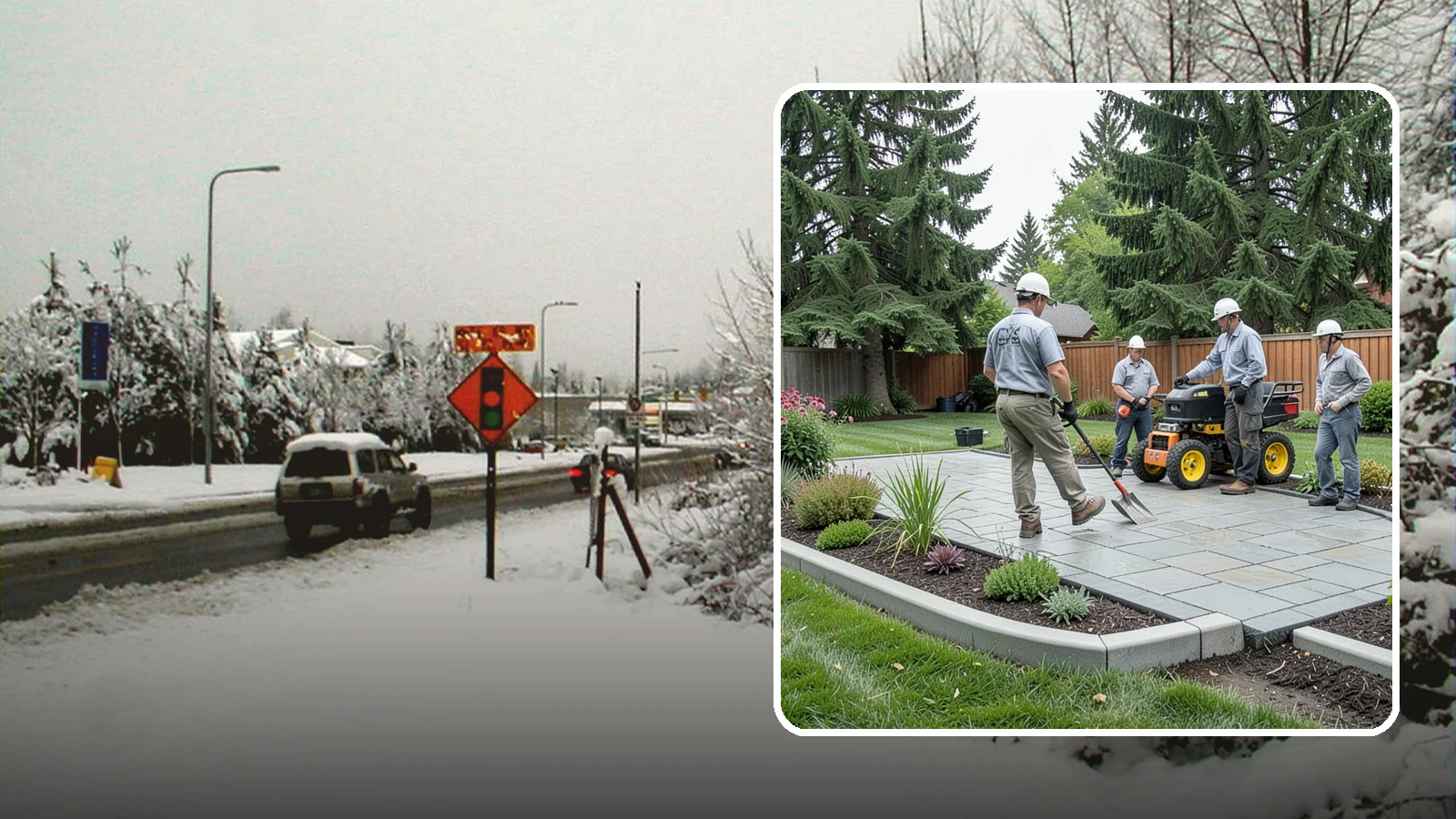 Landscape Curbing in Newcastle, King County, WA - Continuous decorative concrete curbing that defines beds and borders with a clean, permanent edge.