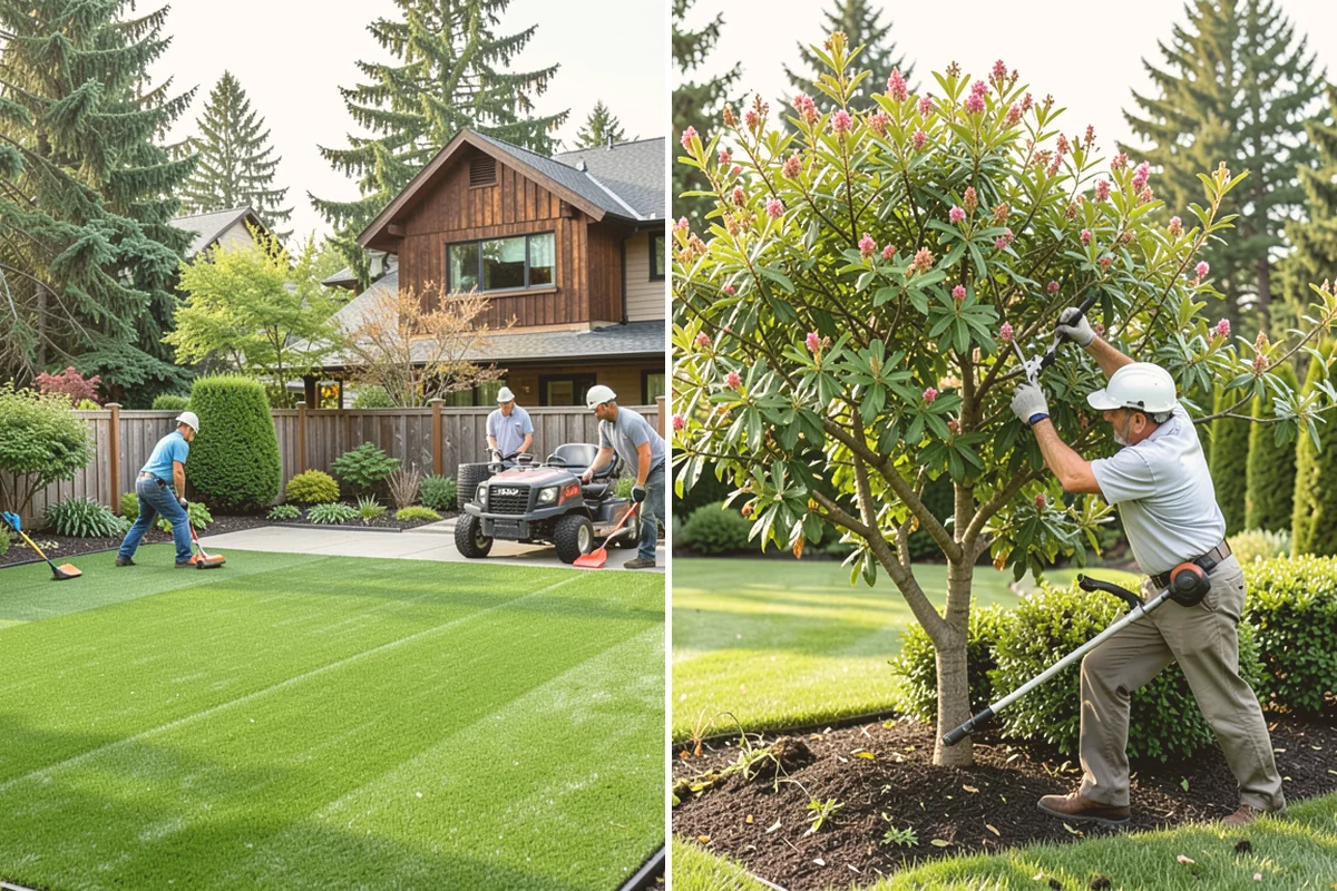 Landscape Curbing in Newcastle, King County, WA - Lay out the curb path and profile