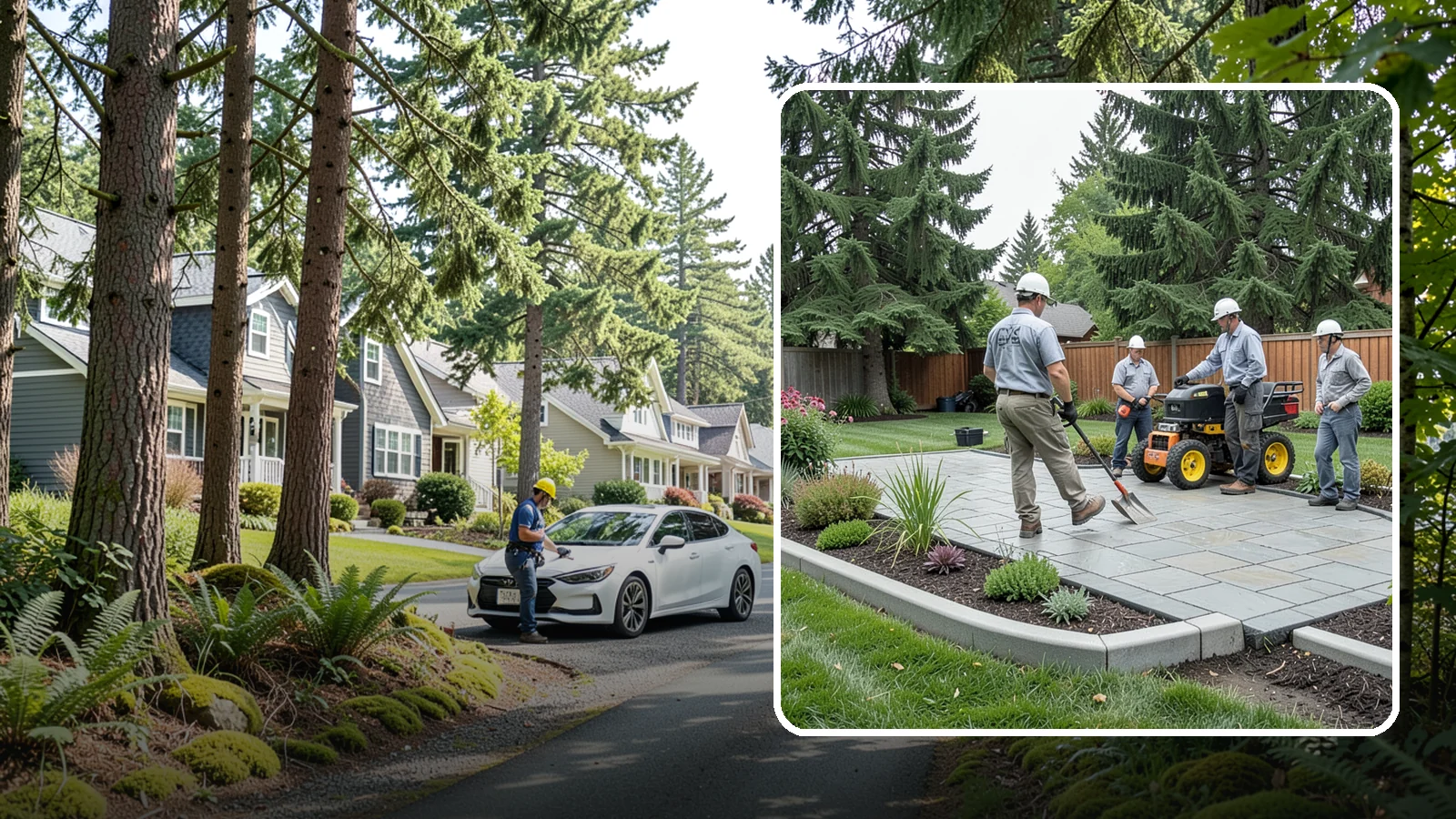 Landscape Curbing in Normandy Park, King County, WA - Continuous decorative concrete curbing that defines beds and borders with a clean, permanent edge.
