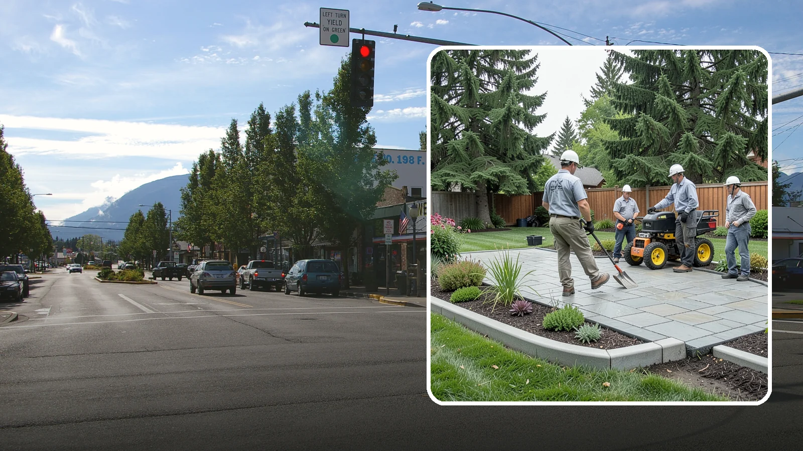Landscape Curbing in North Bend, King County, WA - Continuous decorative concrete curbing that defines beds and borders with a clean, permanent edge.