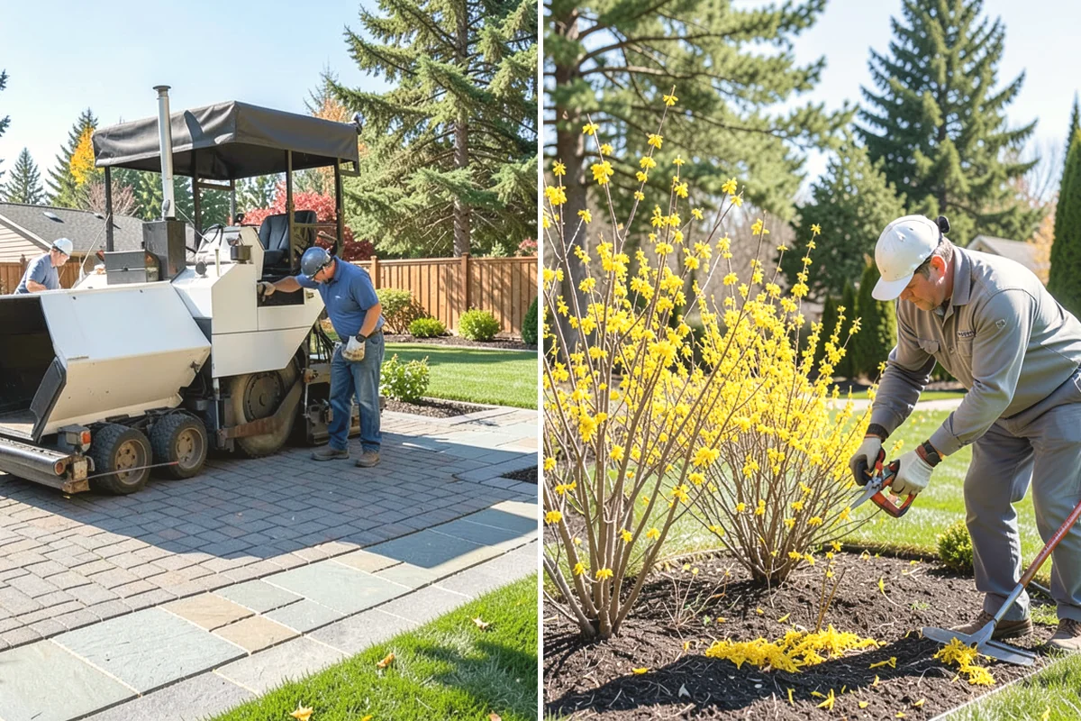 Landscape Curbing in North Bend, King County, WA - Lay out the curb path and profile