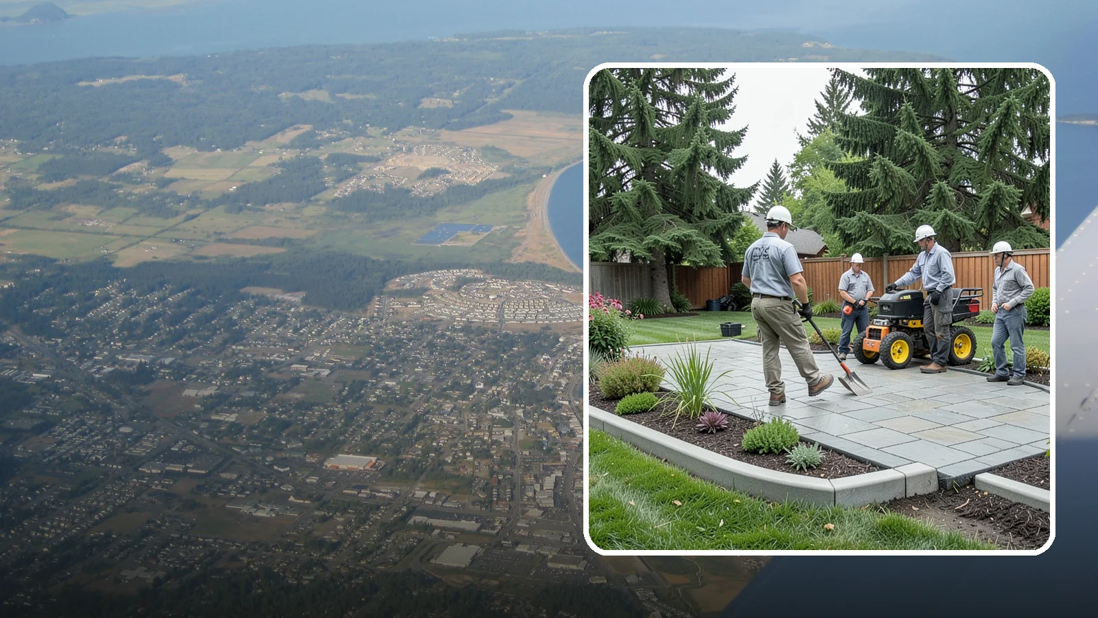 Landscape Curbing in Oak Harbor, Island County, WA - Continuous decorative concrete curbing that defines beds and borders with a clean, permanent edge.