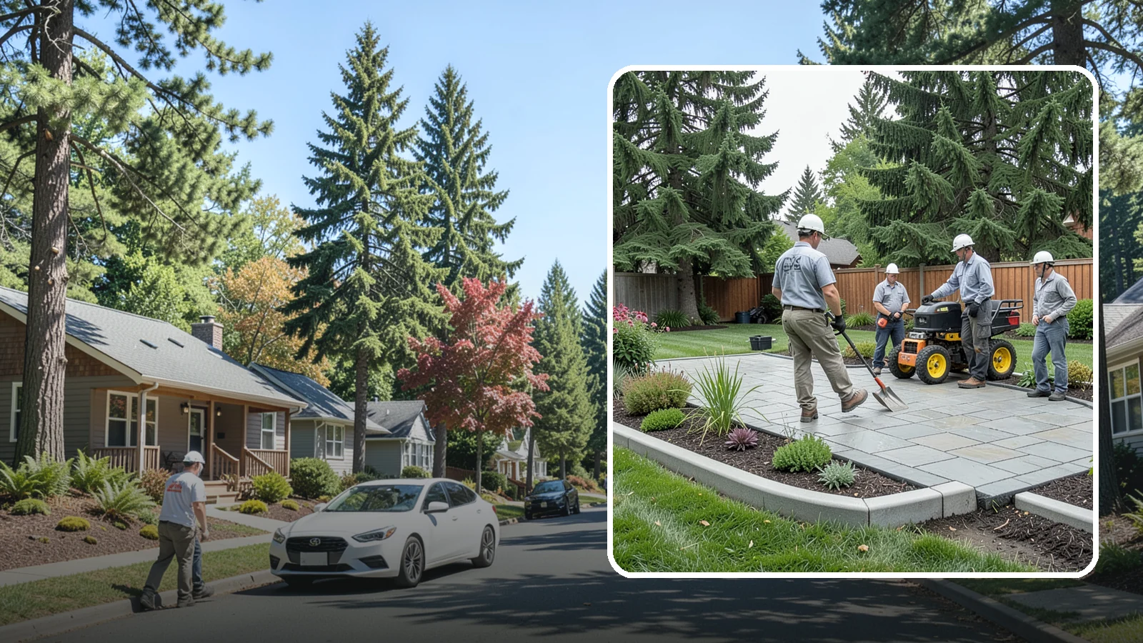 Landscape Curbing in Orting, Pierce County, WA - Continuous decorative concrete curbing that defines beds and borders with a clean, permanent edge.