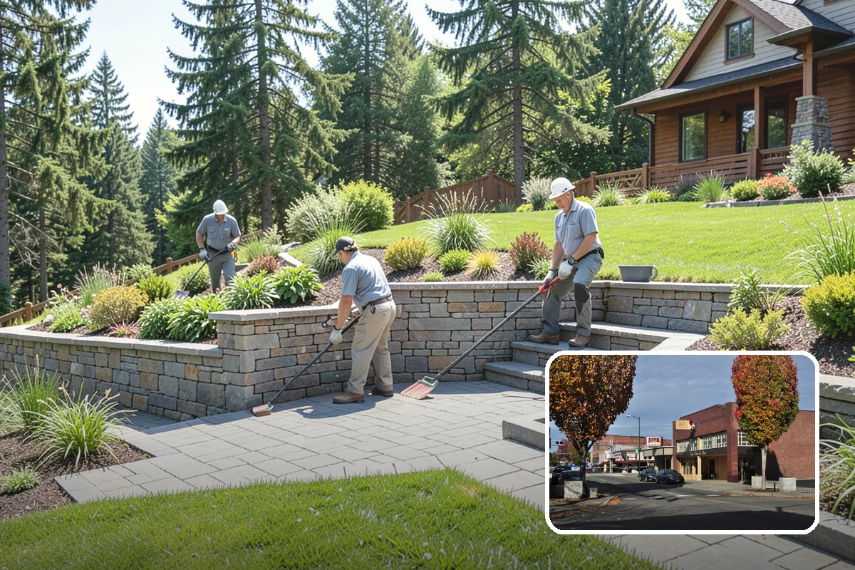 Landscape Curbing in Puyallup, Pierce County, WA - Clean, continuous, permanent edge