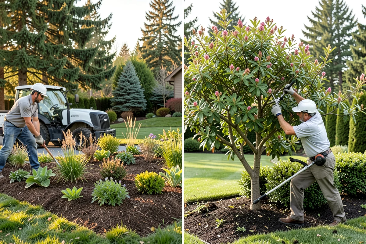 Landscape Curbing in Puyallup, Pierce County, WA - Lay out the curb path and profile