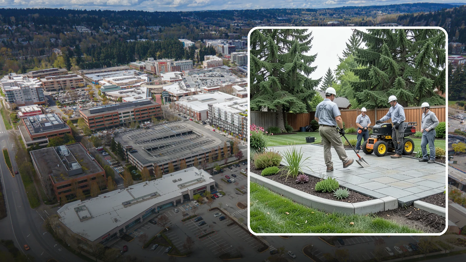 Landscape Curbing in Redmond, King County, WA - Continuous decorative concrete curbing that defines beds and borders with a clean, permanent edge.