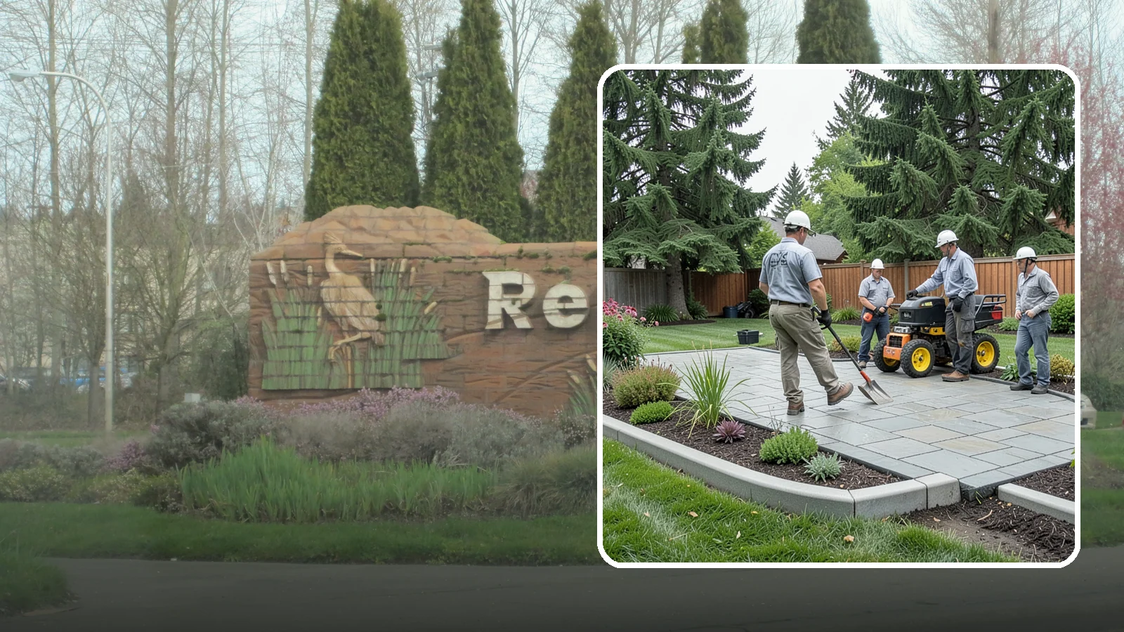 Landscape Curbing in Renton, King County, WA - Continuous decorative concrete curbing that defines beds and borders with a clean, permanent edge.