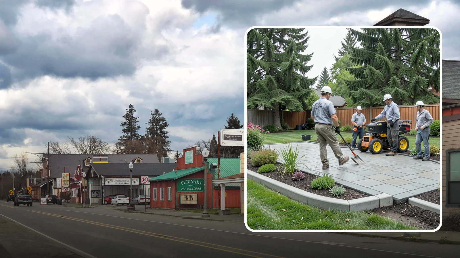 Landscape Curbing in Roy, Pierce County, WA - Continuous decorative concrete curbing that defines beds and borders with a clean, permanent edge.