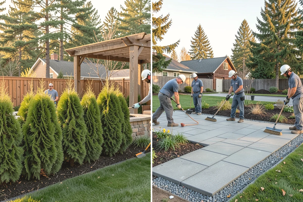 Landscape Curbing in Ruston, Pierce County, WA - Lay out the curb path and profile