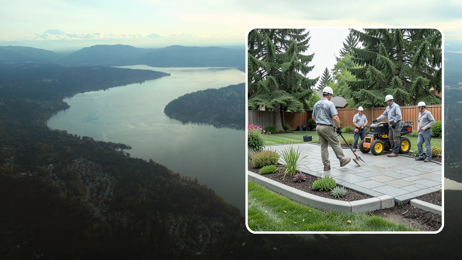 Landscape Curbing in Sammamish, King County, WA - Continuous decorative concrete curbing that defines beds and borders with a clean, permanent edge.