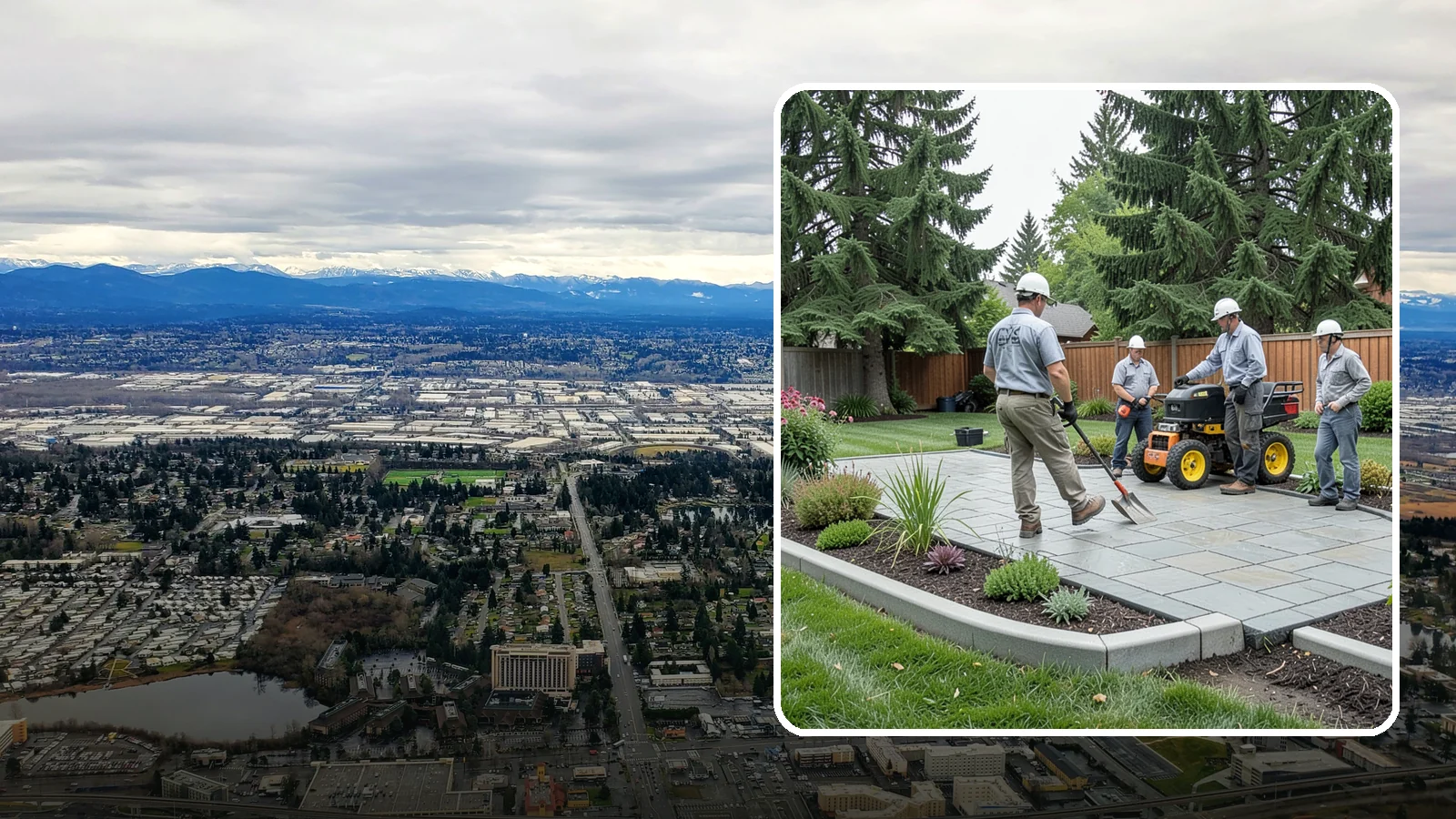 Landscape Curbing in SeaTac, King County, WA - Continuous decorative concrete curbing that defines beds and borders with a clean, permanent edge.
