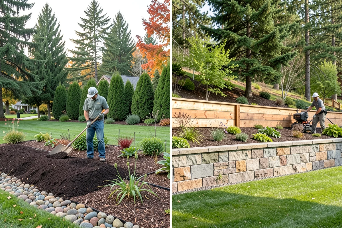 Landscape Curbing in SeaTac, King County, WA - Lay out the curb path and profile