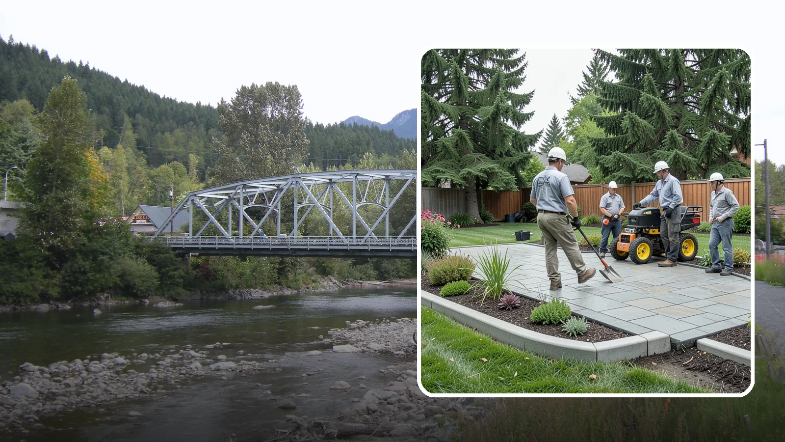 Landscape Curbing in Skykomish, King County, WA - Continuous decorative concrete curbing that defines beds and borders with a clean, permanent edge.
