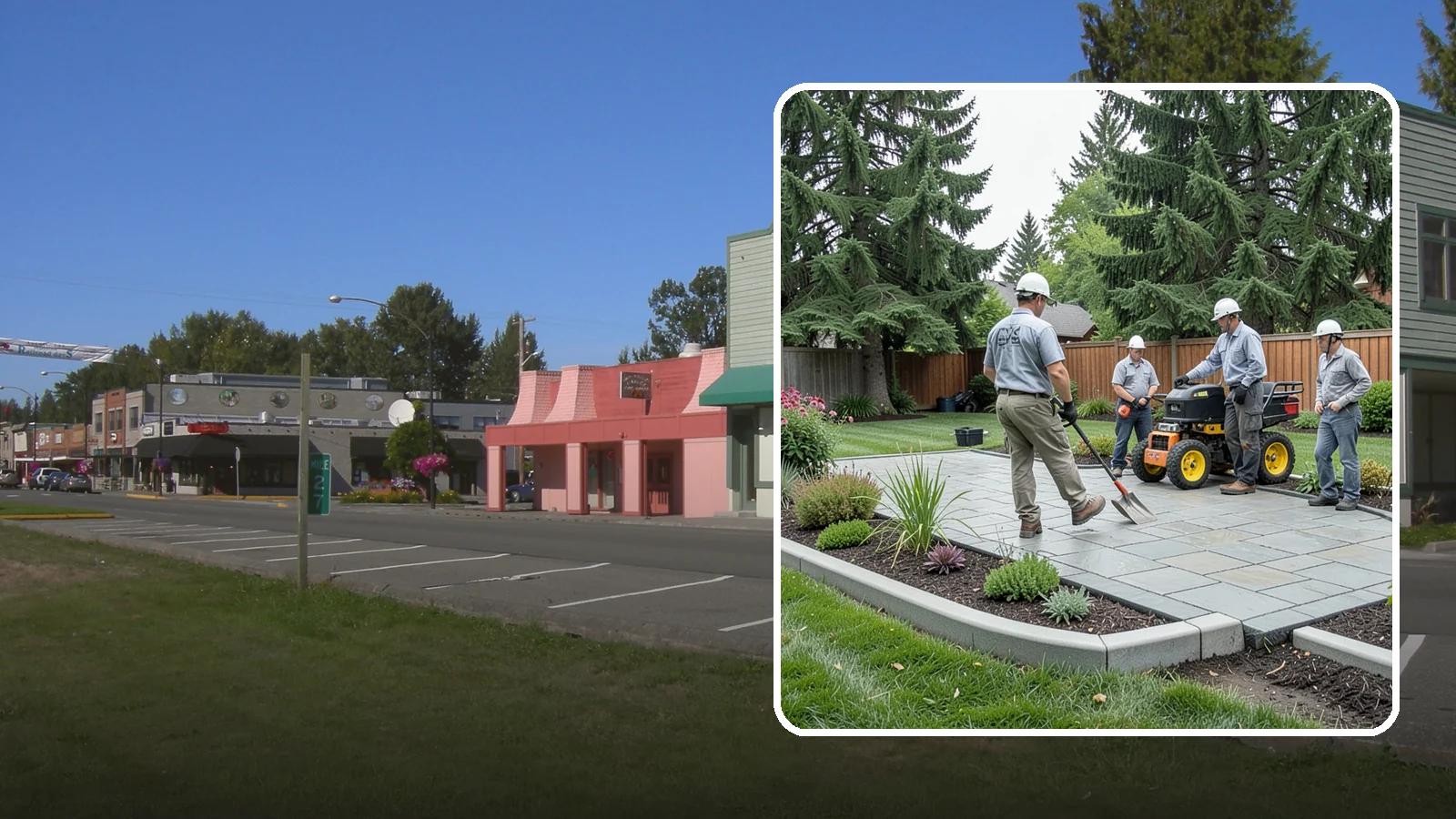 Landscape Curbing in Snoqualmie, King County, WA - Continuous decorative concrete curbing that defines beds and borders with a clean, permanent edge.