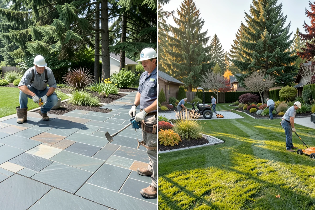 Landscape Curbing in Snoqualmie, King County, WA - Lay out the curb path and profile