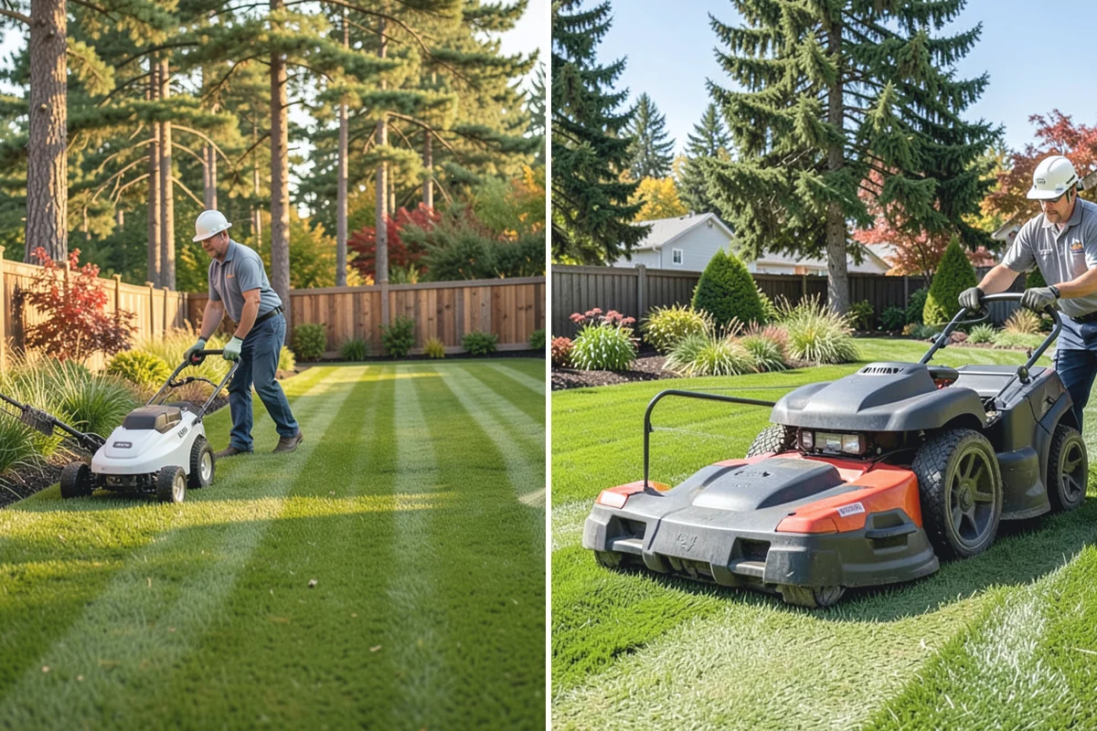 Landscape Curbing in South Prairie, Pierce County, WA - Lay out the curb path and profile