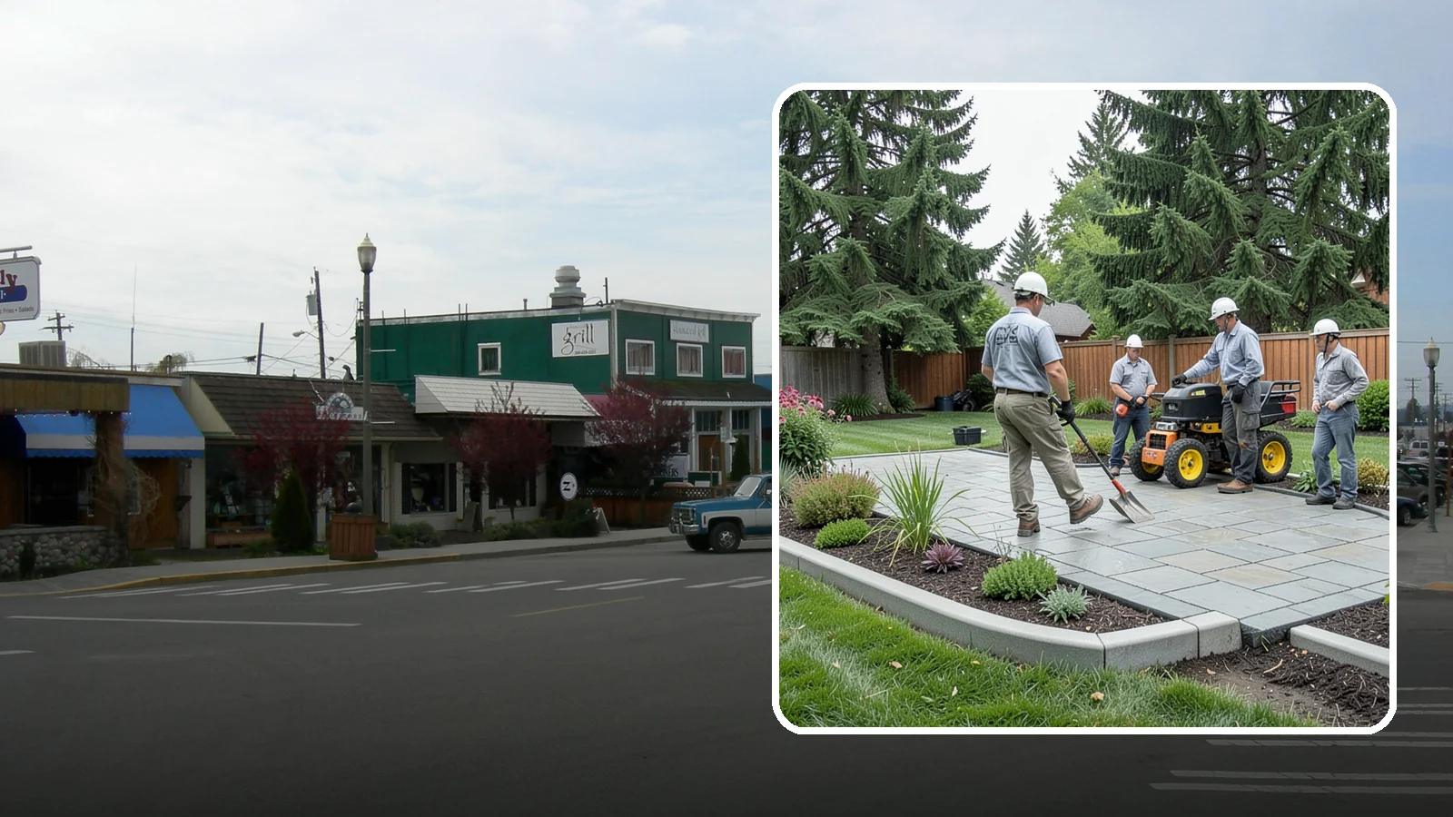 Landscape Curbing in Stanwood, Snohomish County, WA - Continuous decorative concrete curbing that defines beds and borders with a clean, permanent edge.